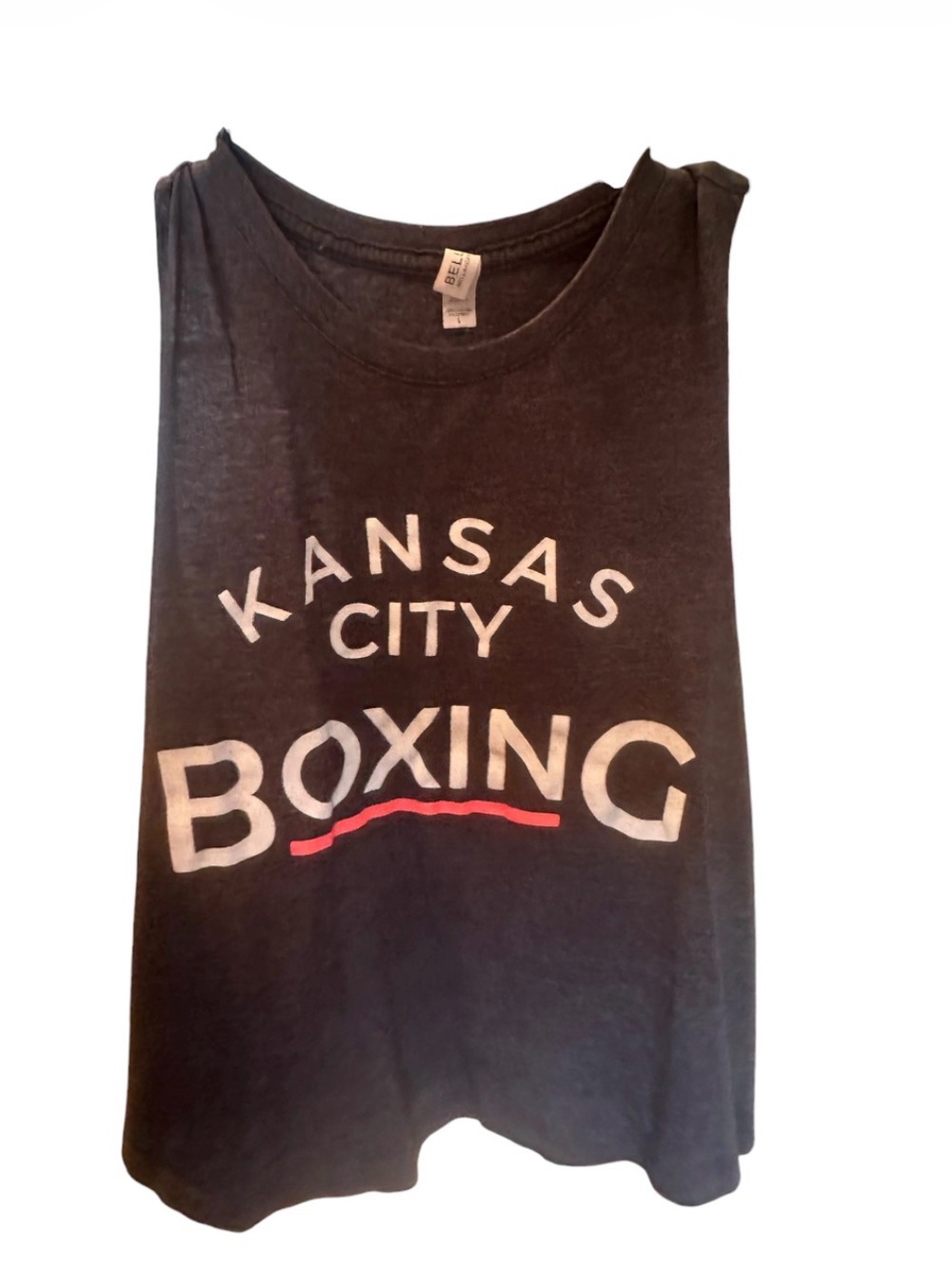 Kansas City Boxing Graphic Tank Top - Grey
